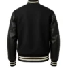 Unisex Black Varsity Bomber Jacket For Sale