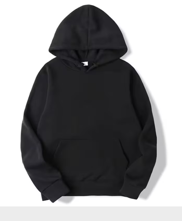 Unisex Pullover Black Hoodie