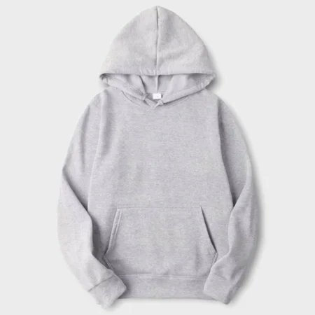 Unisex Pullover Grey Hoodie