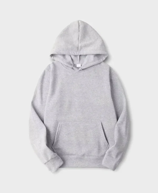 Unisex Pullover Grey Hoodie