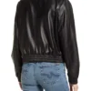Uraban Edge Lambskin Bomber Jacket Back webp
