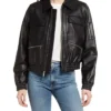 Uraban Edge Lambskin Bomber Jacket Main webp