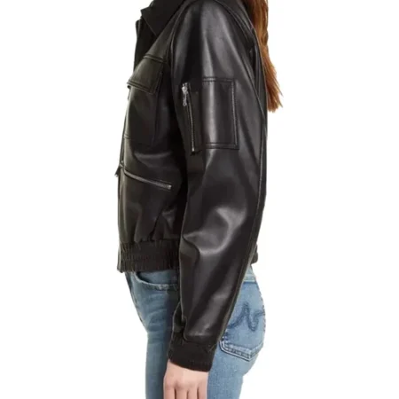 Uraban Edge Lambskin Bomber Jacket Side webp