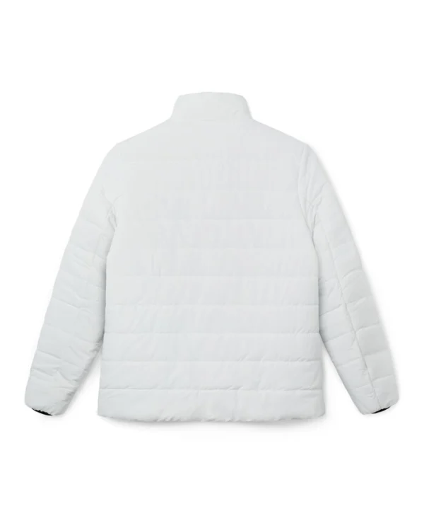 Valentine s Love Puffer White Jacket For Sale
