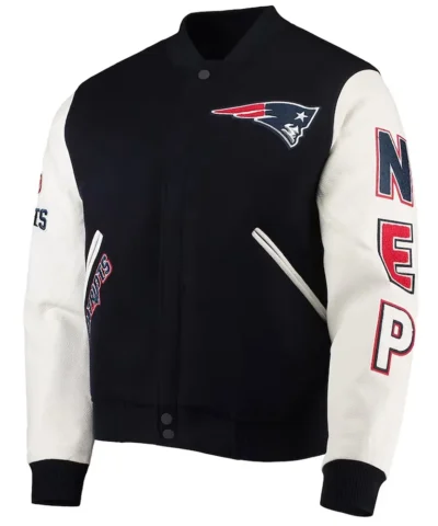 Varsity New England Patriots Logo Jacket webp