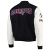 Varsity New England Patriots Logo Jacket back webp
