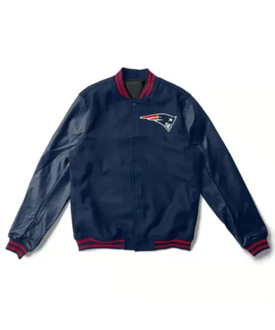 Varsity New England Patriots Navy Blue Jacket webp