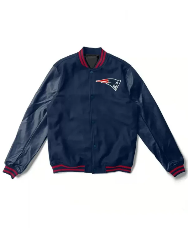 Varsity New England Patriots Navy Blue Jacket webp