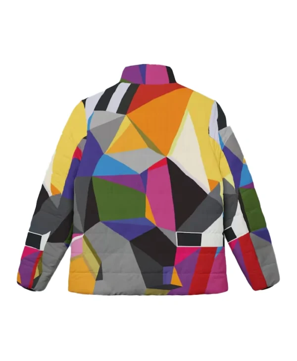 Vibrant Rainbow Puffer Jacket for sale
