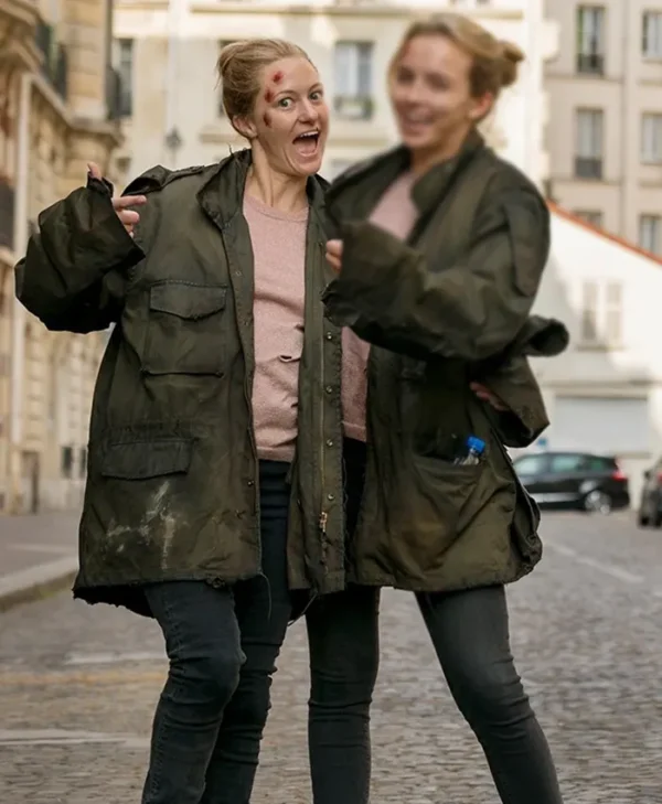 Villanelle Killing Eve Season 02 Jodie Comer Black Coat front