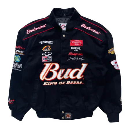 Vintage Budweiser Nascar Racing Jacket front