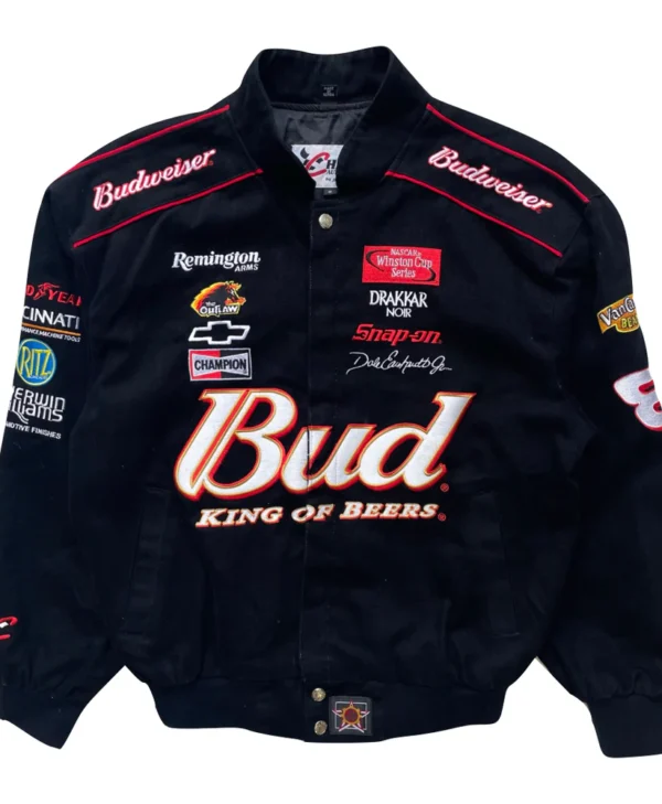 Vintage Budweiser Nascar Racing Jacket front