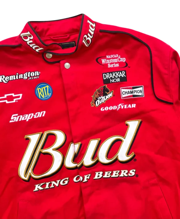 Vintage Budweiser Nascar Racing Jacket red