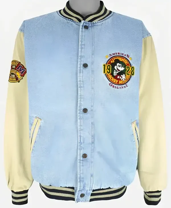 Vintage Disney Mickey Mouse Denim Jacket webp