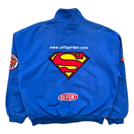 Vintage DuPont Blue Nascar Racing Jacket back