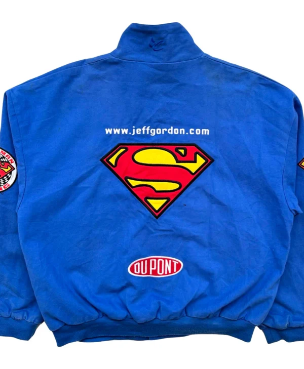Vintage DuPont Blue Nascar Racing Jacket back