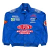 Vintage DuPont Blue Nascar Racing Jacket front