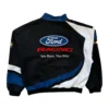 Vintage Ford Nascar Racing Jacket black and white jacket