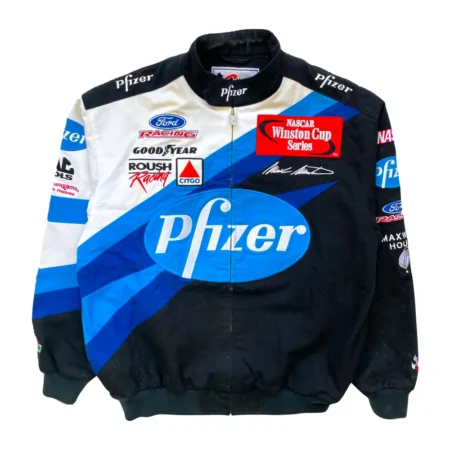 Vintage Pfizer Nascar Racing Jacket full