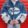 Vintage Pfizer Nascar Racing Jacket full body