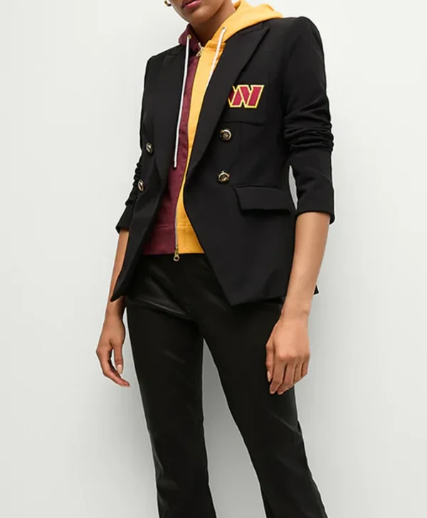 Washington Commanders Black Blazer Side Look webp