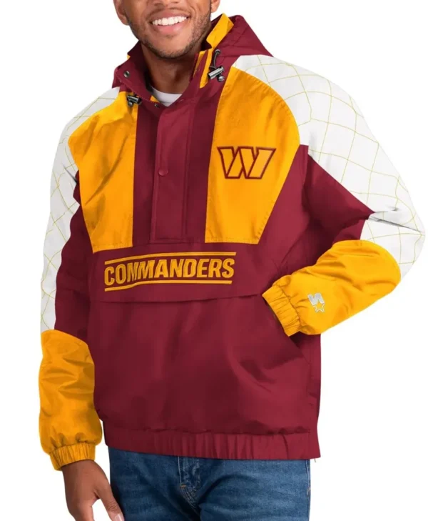 Washington Commanders Body Check Pullover Hooded Jacket webp