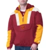 Washington Commanders Burgundy and Gold Pullover Hoodie Jacket webp