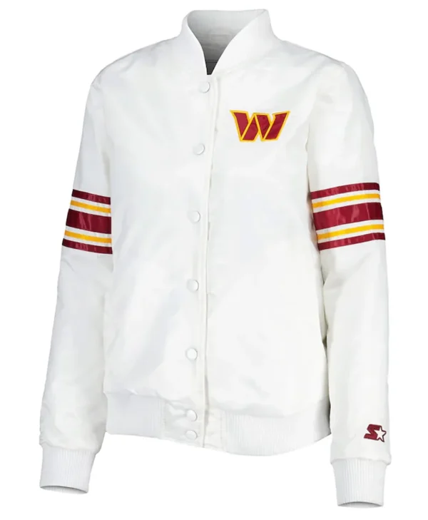 Washington Commanders Line Up White Jacket webp