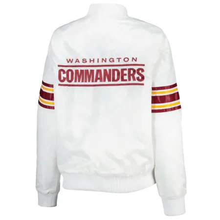 Washington Commanders Line Up White Jacket back webp