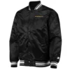 Washington Commanders Locker Room Black Satin Jacket webp