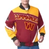 Washington Commanders Maximum Racing Burgundy Jacket webp