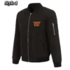 Washington Commanders Nylon Black Bomber Jacket webp