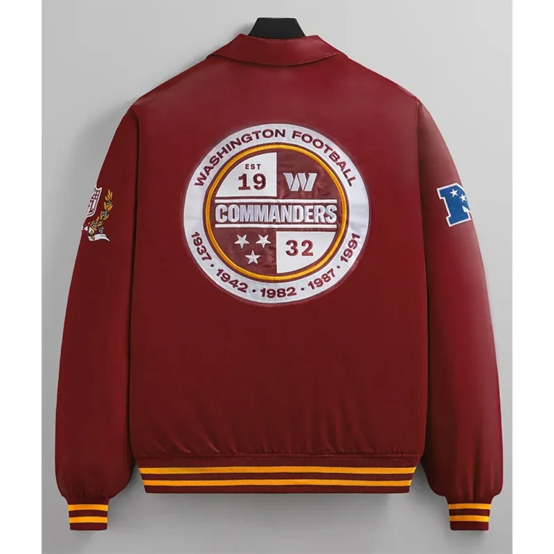 Washington Commanders Prompt Bomber Jacket back webp