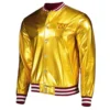 Washington Commanders The Wild Collective Gold Metallic Jacket webp