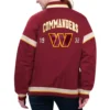 Washington Commanders Tournament Burgundy Varsity Jacket back webp