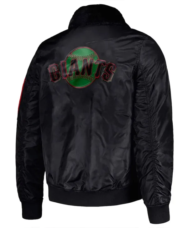 Washington Commanders Ty Mopkins Black Jacket back webp