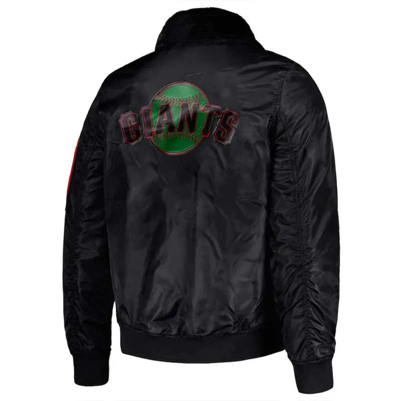 Washington Commanders Ty Mopkins Black Jacket back webp