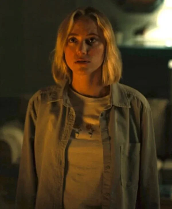 Watcher Julia Light Blue Cotton Jacket front