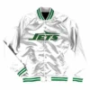 White New York Jets Satin Jacket webp