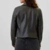 Wild Biker Style Leather Jacket Back webp