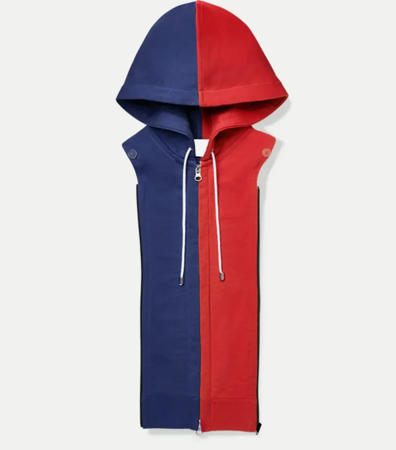 Women New England Patriots Black Blazer Hoodie webp