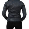 Women Vintage Black Biker Jacket jpg