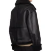 Womens B3 RAF Belted Flight Shearling Jacket Back webp