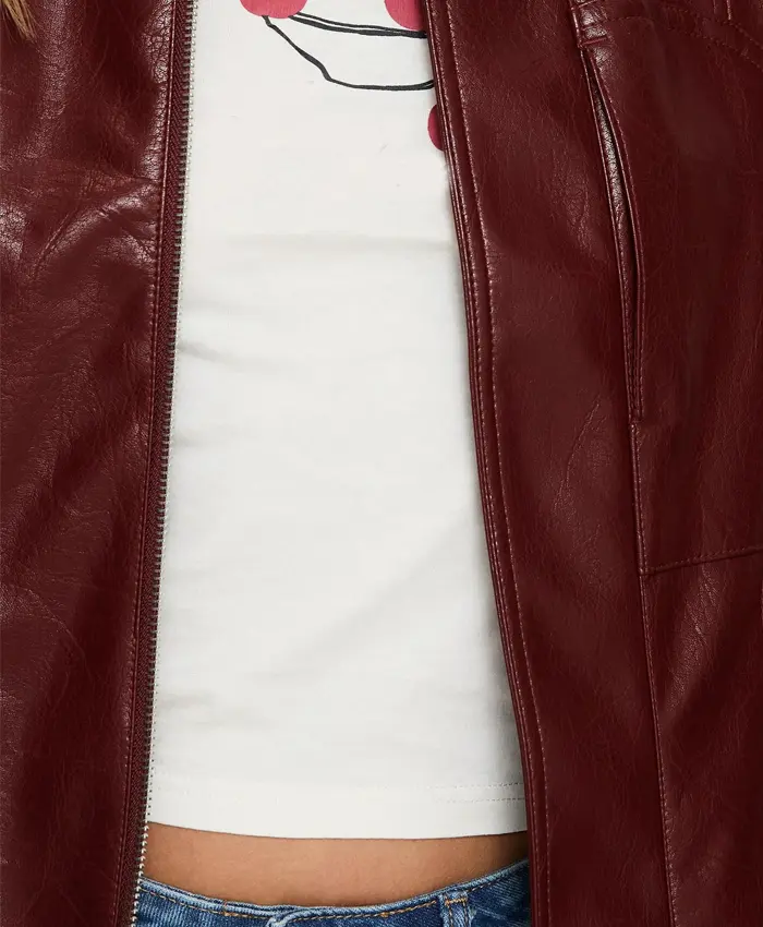 Womens Burgundy Leather Bomber Jacket Zipper webp Womens Burgundy Leather Bomber Jacket Zipper webp