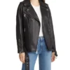 Womens Leather Jacket in Absolute Black Main webp