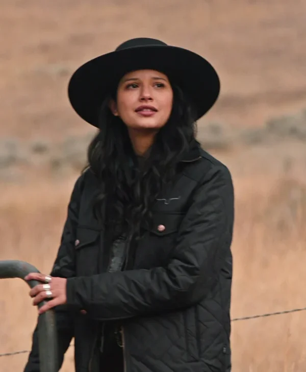 Yellowstone Avery S04 Black Cotton Quilted Jacket