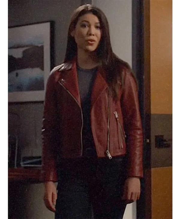 arrow season 7 sea shimooka red leather jacket