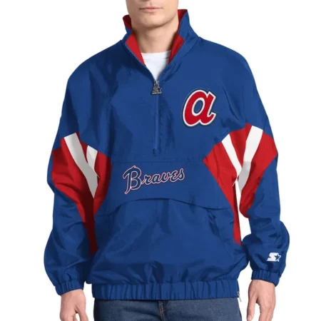 atlanta braves cooperstown chief royal pullover