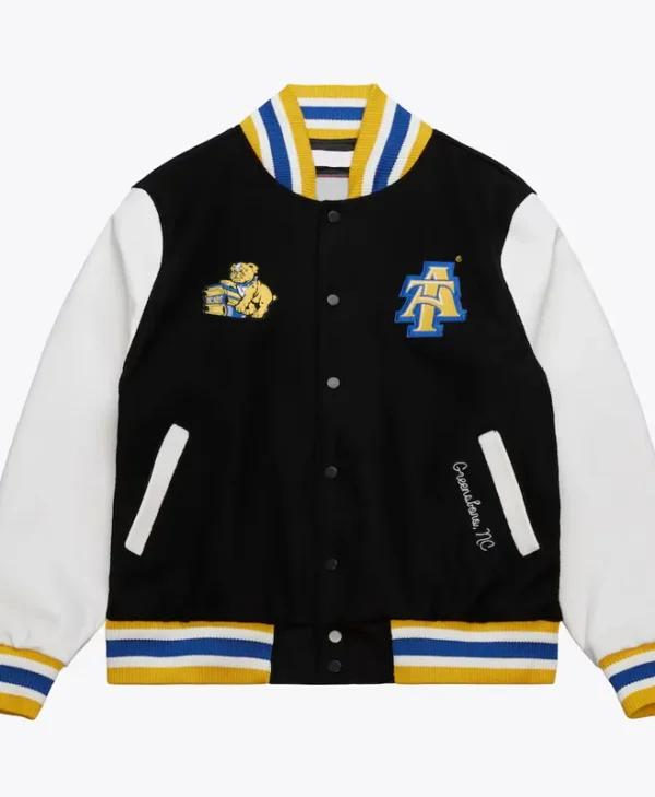 North Carolina A T Aggies Homecoming Black Varsity Jacket