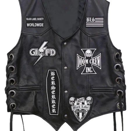 bls leather vest